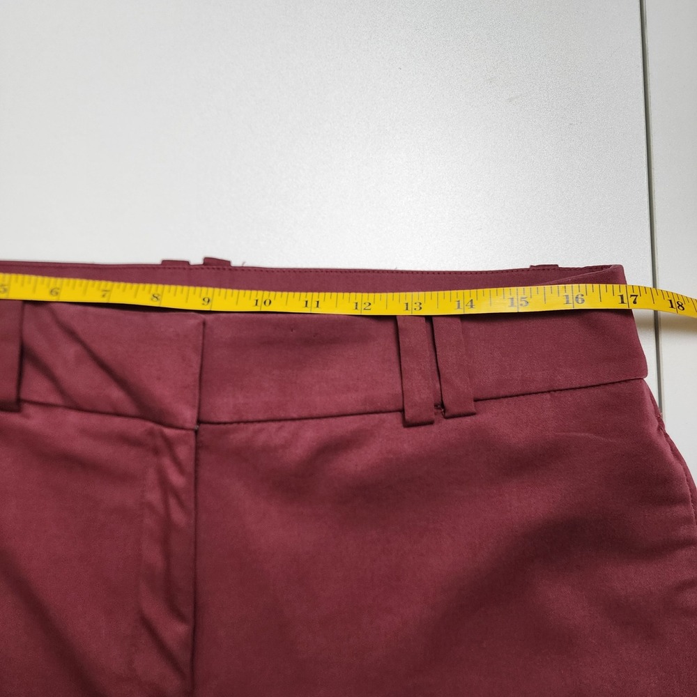 Chicos Womens Sateen Cargo Pants Size 12 Tall Black Currant High Rise Straight - Picture 10 of 14
